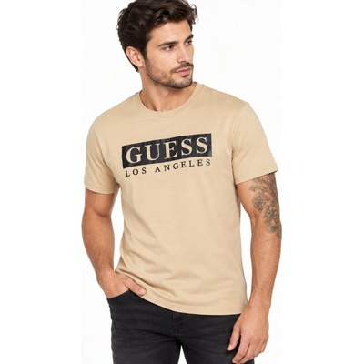 Guess pánské tričko Greg Tee béžové