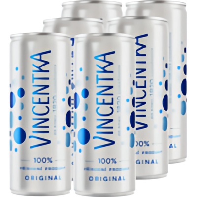 Vincentka přírodní minerální voda multipack 6 x 250 ml