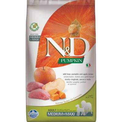 N&D Pumpkin Adult Medium & Large Boar & Apple 2,5 kg