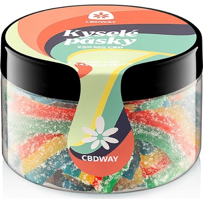 CBD WAY Kyselé pásky 250 mg 100 g