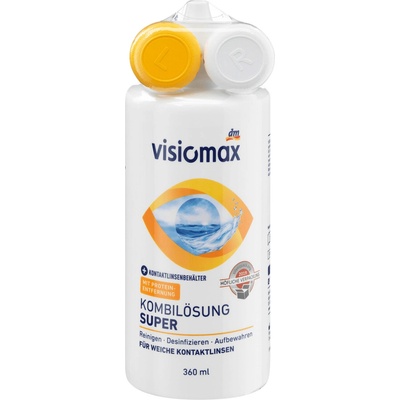 Visiomax kombinovaný roztok Super pro měkké kontaktní čočky + pouzdro 360 ml – Hledejceny.cz