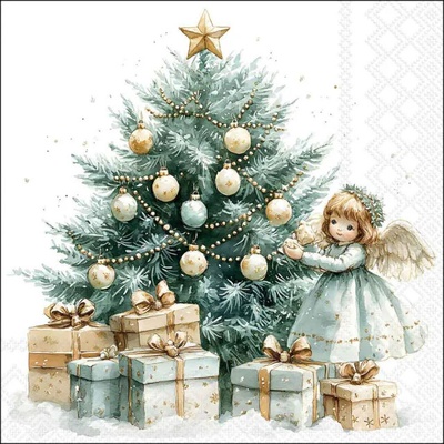 Ambiente Europe BV Servítky veľké Christmas Fairy 33x33 cm