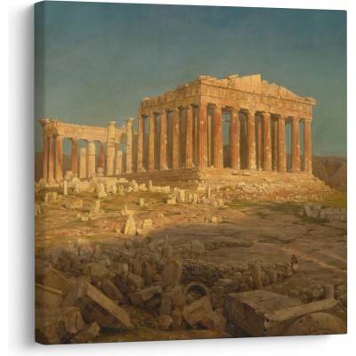 Obraz - Frederic Edwin Church, The Parthenon, reprodukcia, jednodielne 50x50 cm