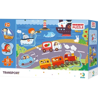 Dodo s tříděním obrázků transport 18 dílků