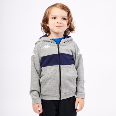 Kappa 4soccer Dacciozi mikina JR šedá/tmavě modrá