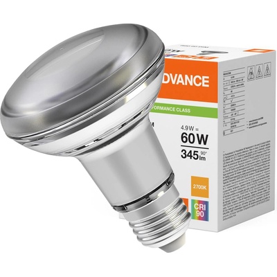 LEDVANCE Žiarovka LED R80D6036 E27 4,9W/927 DIM PMC