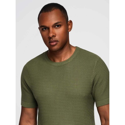 Ombre pánská košile OM-TSCT-0253 OLIVE