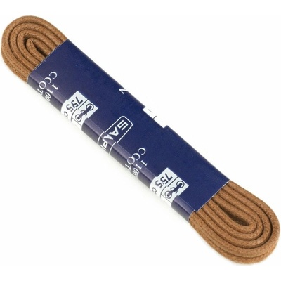 Saphir Round Waxed Laces Light Brown
