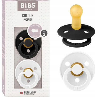 Bibs Colour Black White černá bílá 2 ks