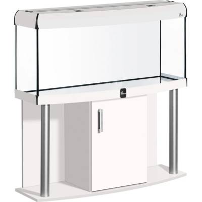 Diversa Comfort LED akvarijní set vypouklý hliník bílý 240 l