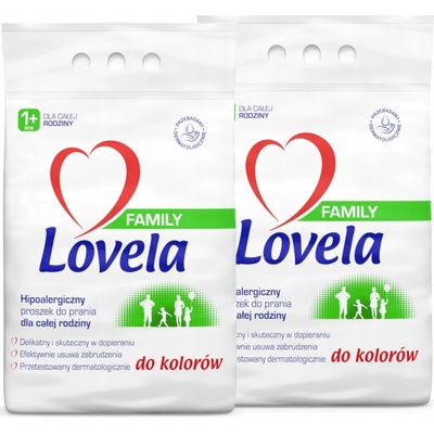 Lovela Family prací prášek na barevné prádlo 2 x 2,1 kg 56 PD