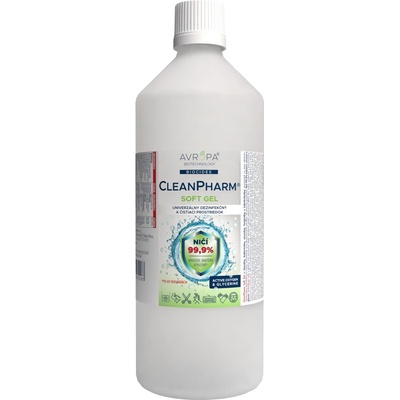 AVROPA CleanPharm SOFT GEL univerzálny dezinfekčný a čistiaci prostriedok 1 l