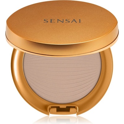 Sensai Silky Bronze Natural Veil Compact kompaktní pudrový make-up pro rozjasnění a vyhlazení pleti SC03 Medium 8,5 g