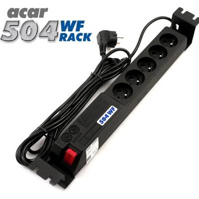 Acar 19" napáj.pan. 504WF 5x220V-3m black+přep.ochr 9607 – Hledejceny.cz