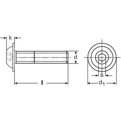 imbus M6x16 ZINEK 10.9 půlkulatá hlava límec ISO 7380-2 [1 ks] – Hledejceny.cz