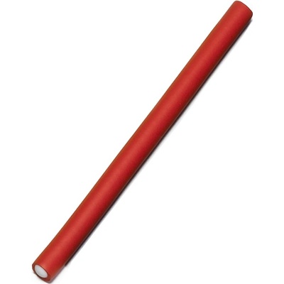 Papiloty - flexibilné penové natáčky na vlasy VÝPREDAJ: 8022 - 18 cm, hrúbka 12 mm, 12 ks/bal - červené