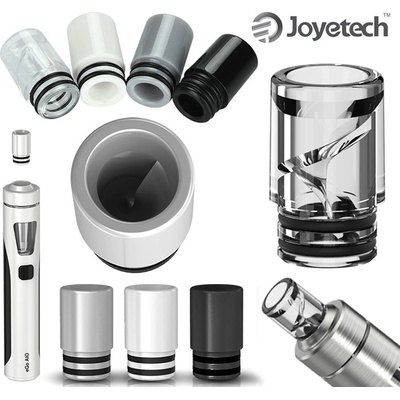 JoyeTech Spiral NEJEN pro eGo AIO MTL Drip Tip 510 Náustek Šedá