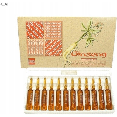 Bes Ginseng Ampule proti padání vlasů s Žen Šenem 12 x 10 ml