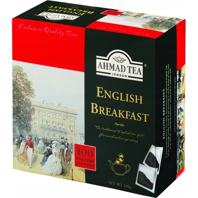 Ahmad Tea čierny čaj v nálevových vreckách English Breakfast 100 x 2 g