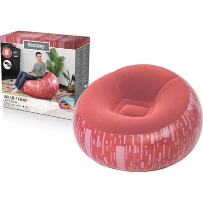 Bestway nafukovací křeslo 112 x 112 x 70 cm červené – Hledejceny.cz