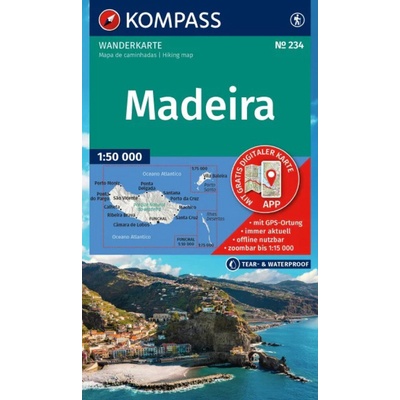 Madeira 1:50 000 / turistická mapa KOMPASS 234
