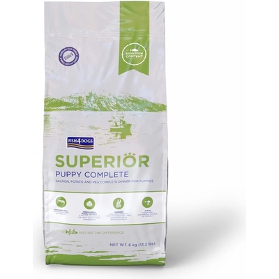 Fish4Dogs Superior Puppy Complete Losos 6 kg