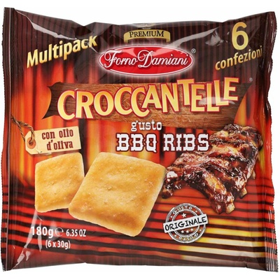 Forno Damiani slané chrumkavé krekry s príchťou grilovaných rebier v BBQ štýle 180 g