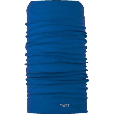 Matt wool scarf blue