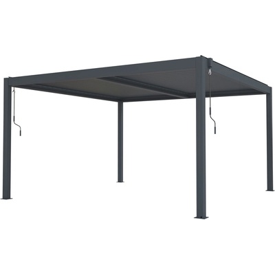 G21 Bioklimatická pergola Austin 4 x 4 m, antracitová hliníková