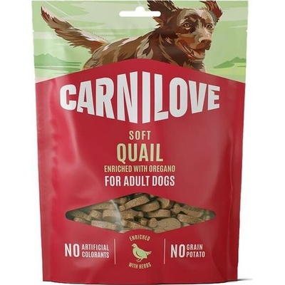 VAFO Praha s.r.o. CARNILOVE Dog SOFT Snack Quail enriched with Oregano 200 g – Hledejceny.cz