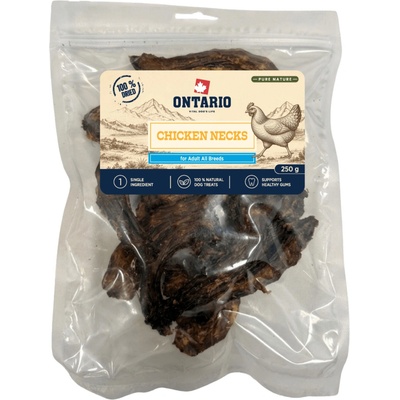 Ontario Pure Nature Sušené kuřecí krky 250 g