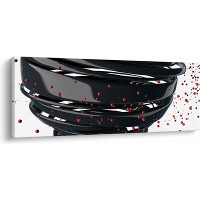 Obraz - Abstrakcia zemegule, jednodielne 100x40 cm