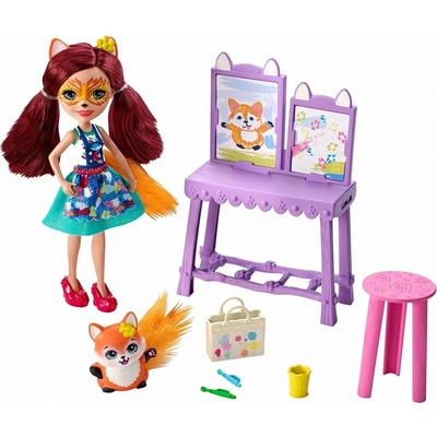 Mattel Enchantimals Art Studio Felicity Fox Art Studio GBX03