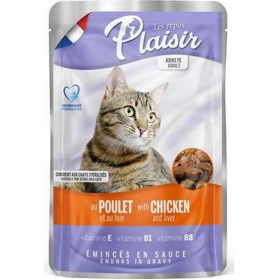 Plaisir Cat kuřecí + játra 100 g