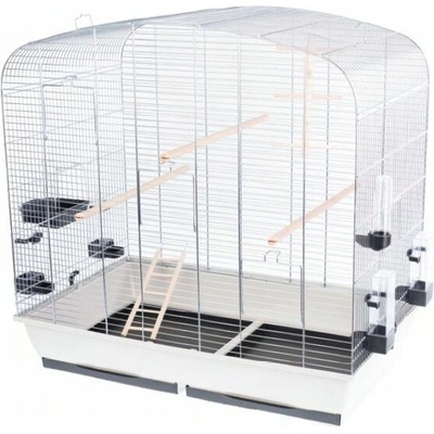 Inter ZOO Pet Products Klietka pre vtáky SARA chrom 78 x 47,5 x 79 cm SVETLO ŠEDÁ