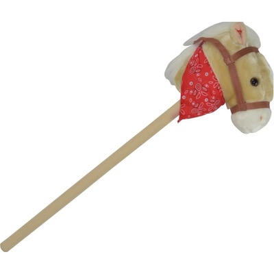 Kůň na tyči Teddies plyš 80 cm na baterie se zvukem béžový – Hledejceny.cz