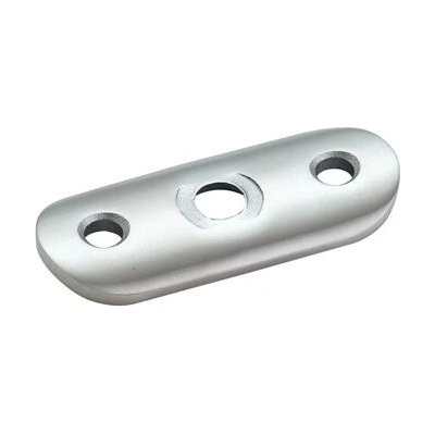 Montážní destička pro připojení trubky o 42,4 x 42,4 mm, nerez broušená V2A