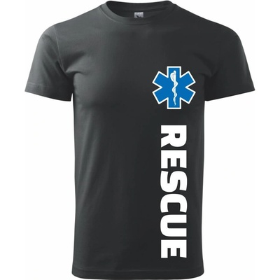 Rescue pre záchranárov pánske tričko čierne