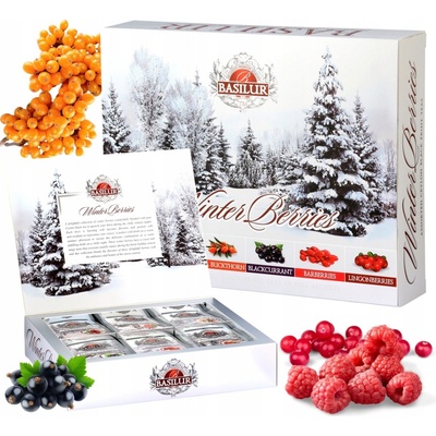 Basilur Winter Berries Assorted gastro 60 ks