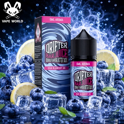 Juice Sauz Drifter Shake and Vape Sour Blueberry Ice 6 ml