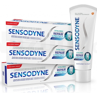 Sensodyne Repair & Protect Extra Fresh 3 x 75 ml – Hledejceny.cz