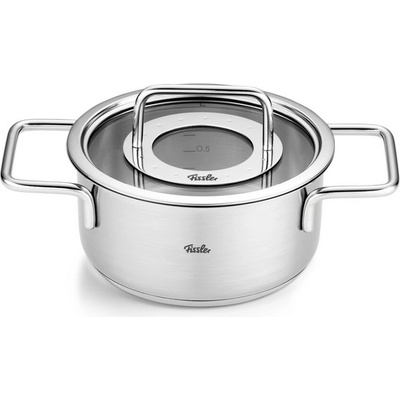 Hrnec PURE 16 cm, 1,9 l, se skleněnou poklicí, nerez, Fissler