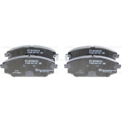 BOSCH Sada brzdových platničiek kotúčovej brzdy 0986424727