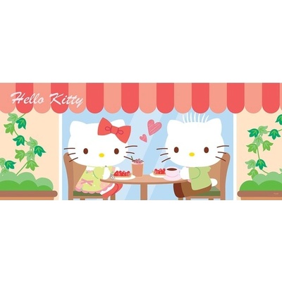Preinterier FT2187 Fototapeta na stenu Hello Kitty v cukrárni vlies 250cm x 104cm