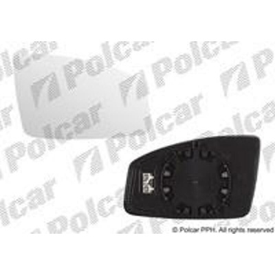 POLCAR Sklo vonkajšieho zrkadla s držiakom 6052555E