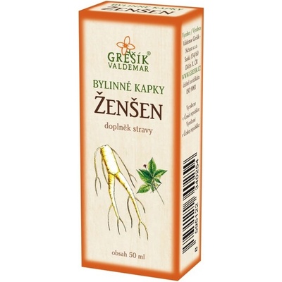 Grešík Bylinné kapky Ženšen 50 ml