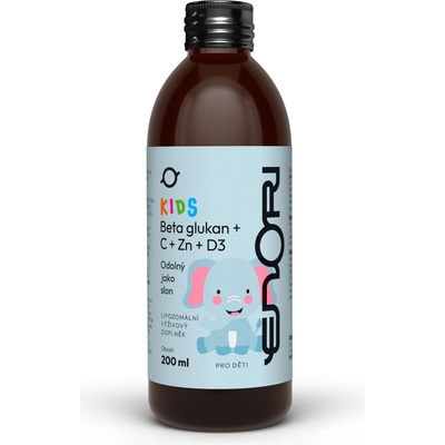 Enori lipozomální BetaGlukan+C+D3+Zinek pro děti 200 ml