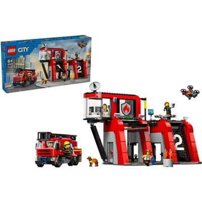 LEGO® City 60414 Hasičská stanice s hasičským vozem