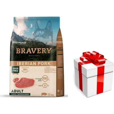 Bravery dog Adult Large Medium Grain Free Iberian pork 12 kg