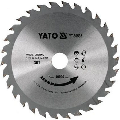 VIDIOVÝ KOTOUČ NA DŘEVO 150X30TX20MM YT-60533 YAT